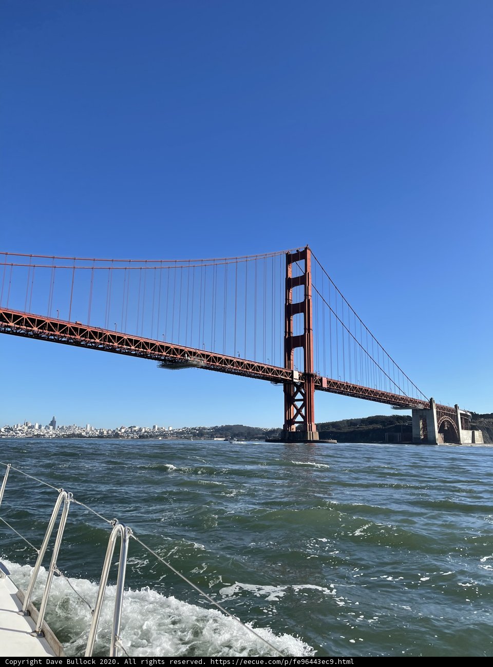 Golden Gate Bridge Sparkling in the Water