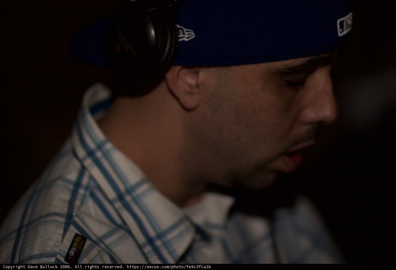 Eric S Rocks His Blue Baseball Cap