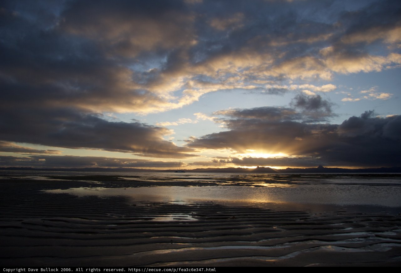 Spectacular Sunset by the Shore