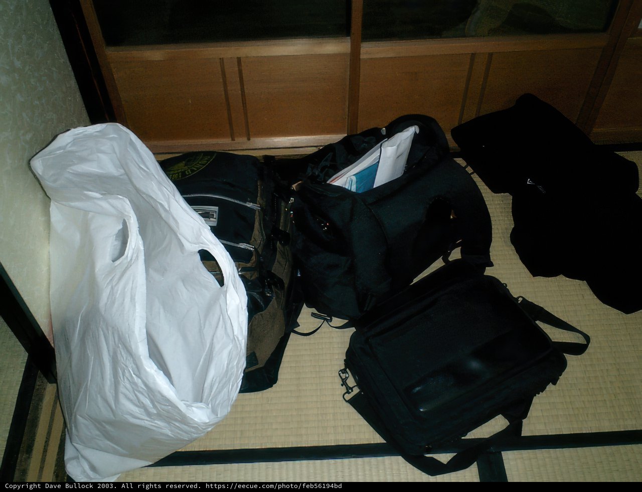 Bag Collection on the Floor