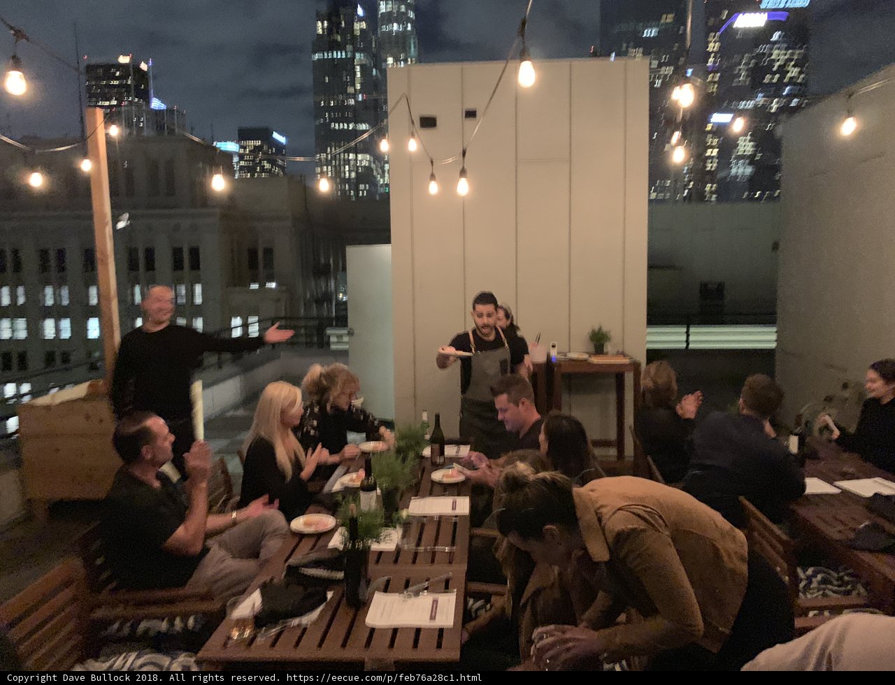 Rooftop Dining with a City View