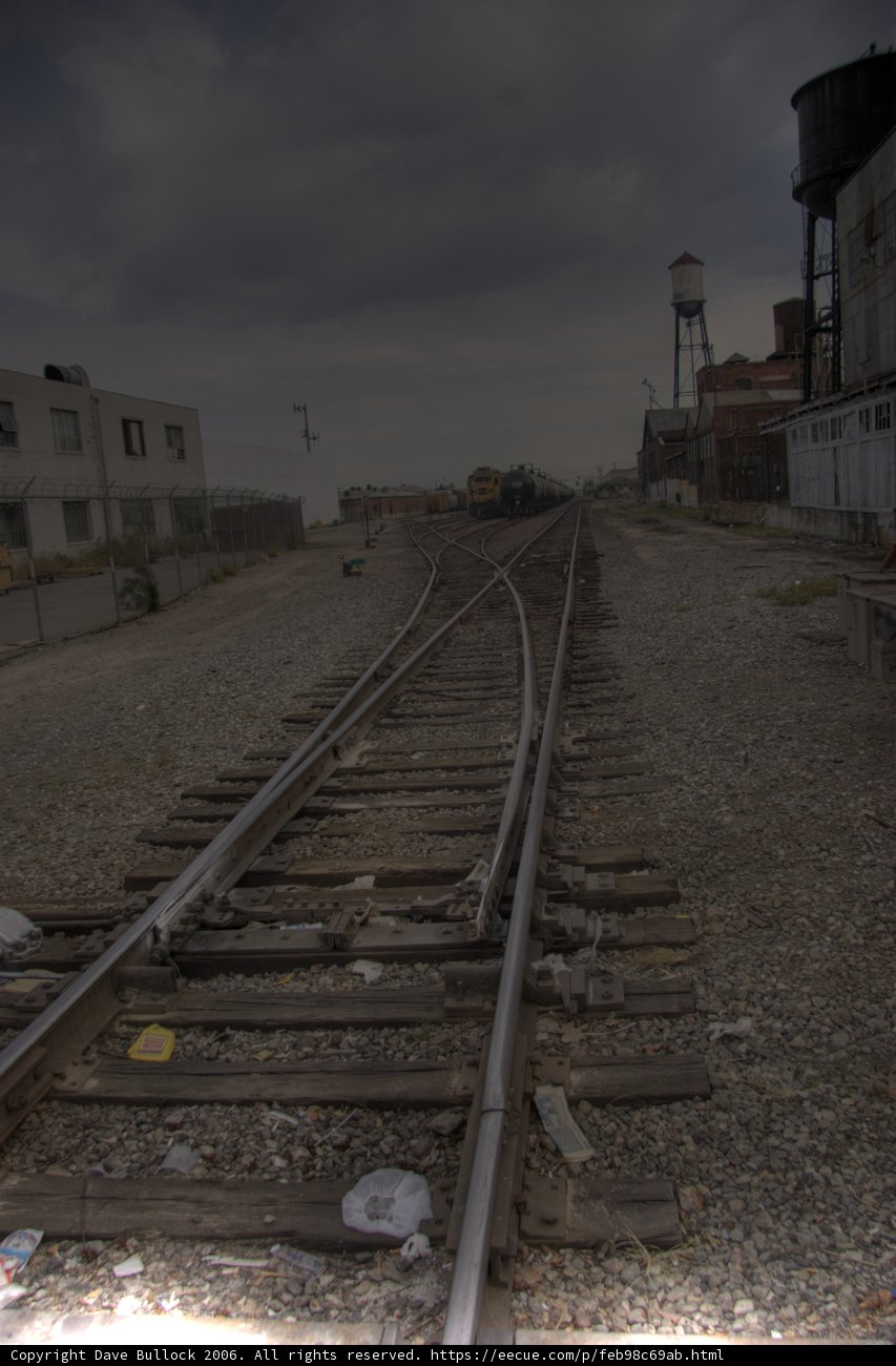 Railway Tracks and Building