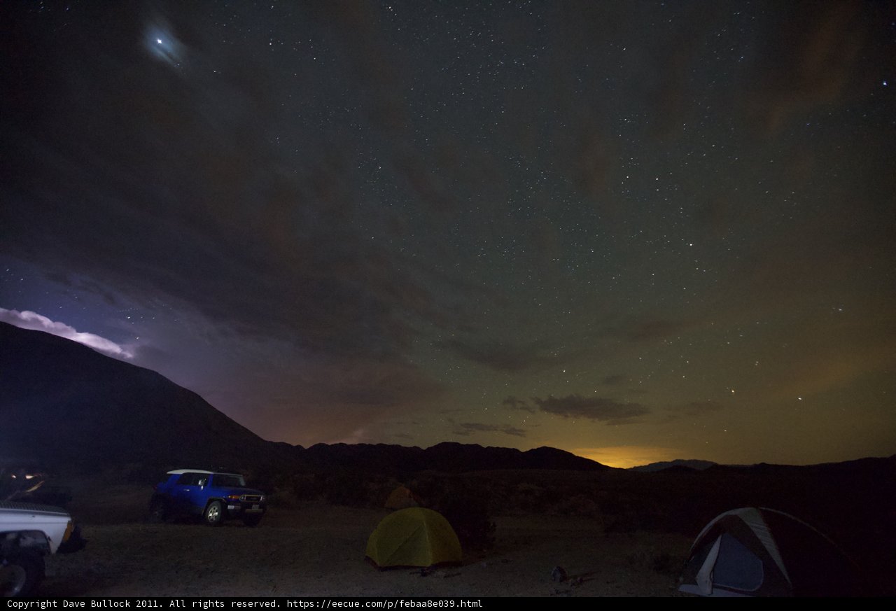 Night-time Camping in the Desert