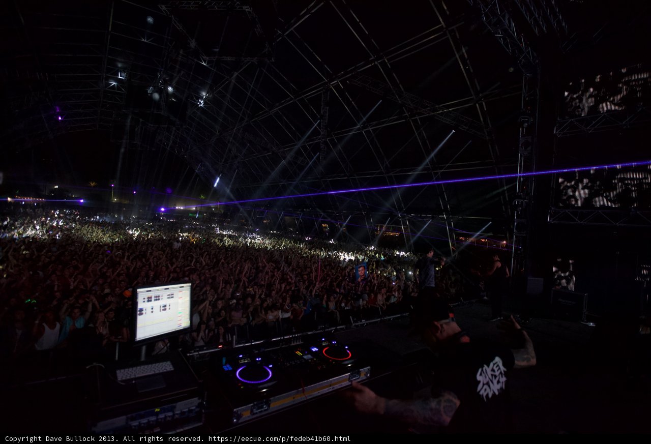 DJ Lights Up the Night at Coachella
