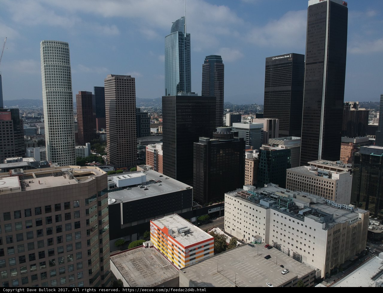 Aerial View of the LA Skyline