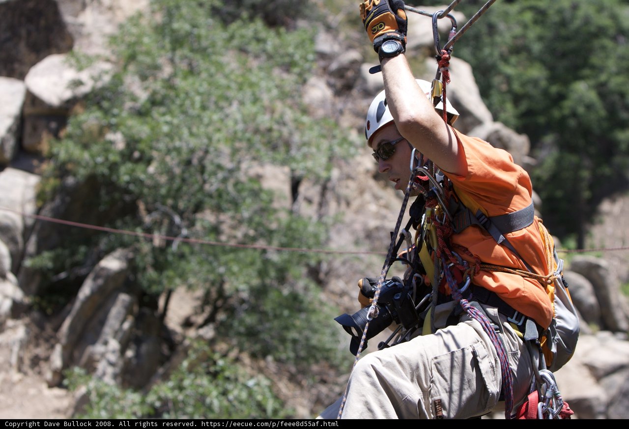 Thrill-Seeker Takes on the Mountain Zip Line