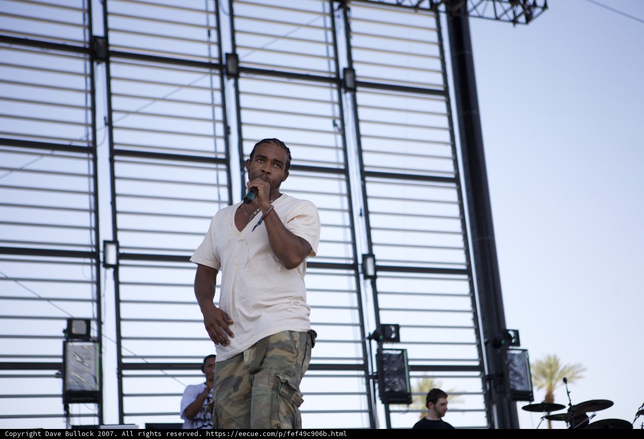 Pharoahe Monch Rocks Coachella Stage in White T-Shirt