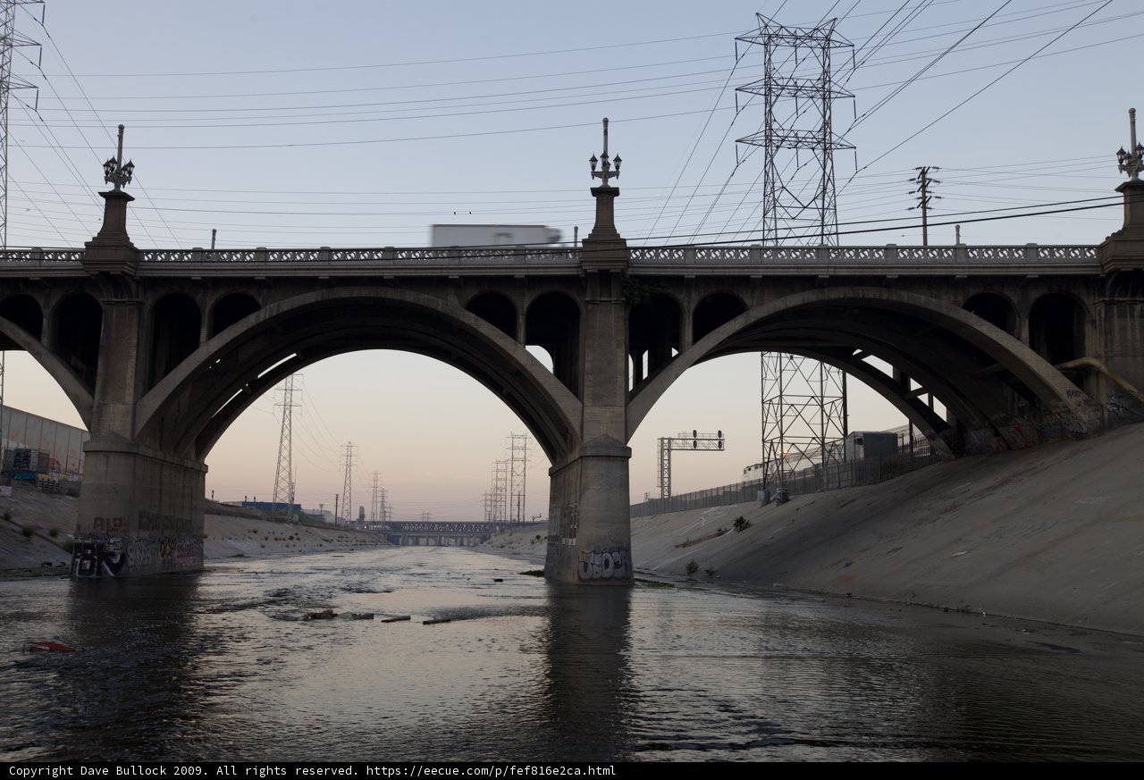 Train Crossing the Arch Bridge