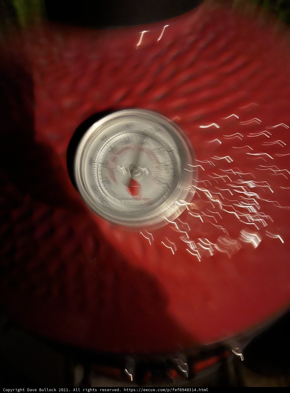 Red and Black Can with Thermometer
