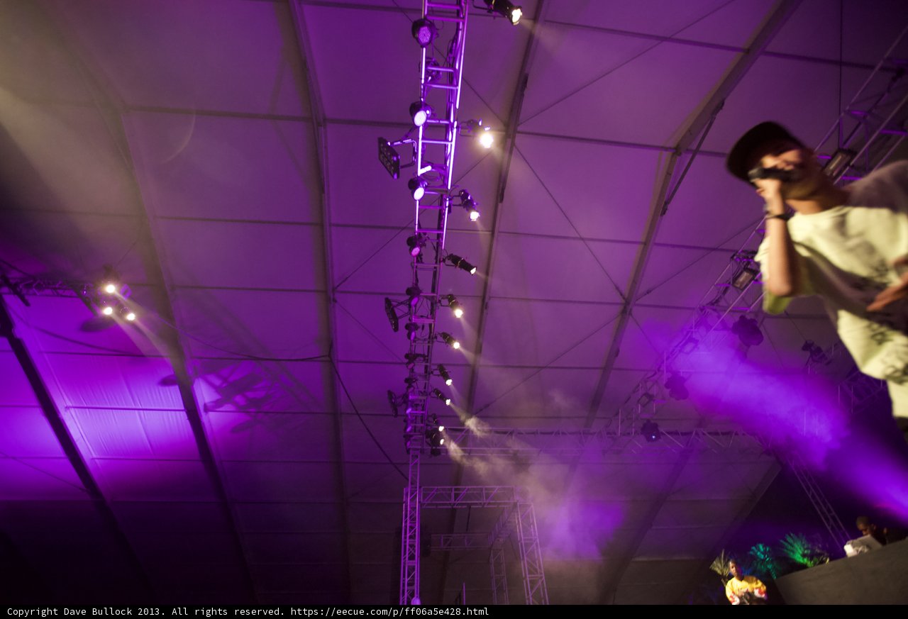 Purple Haze Man on Stage