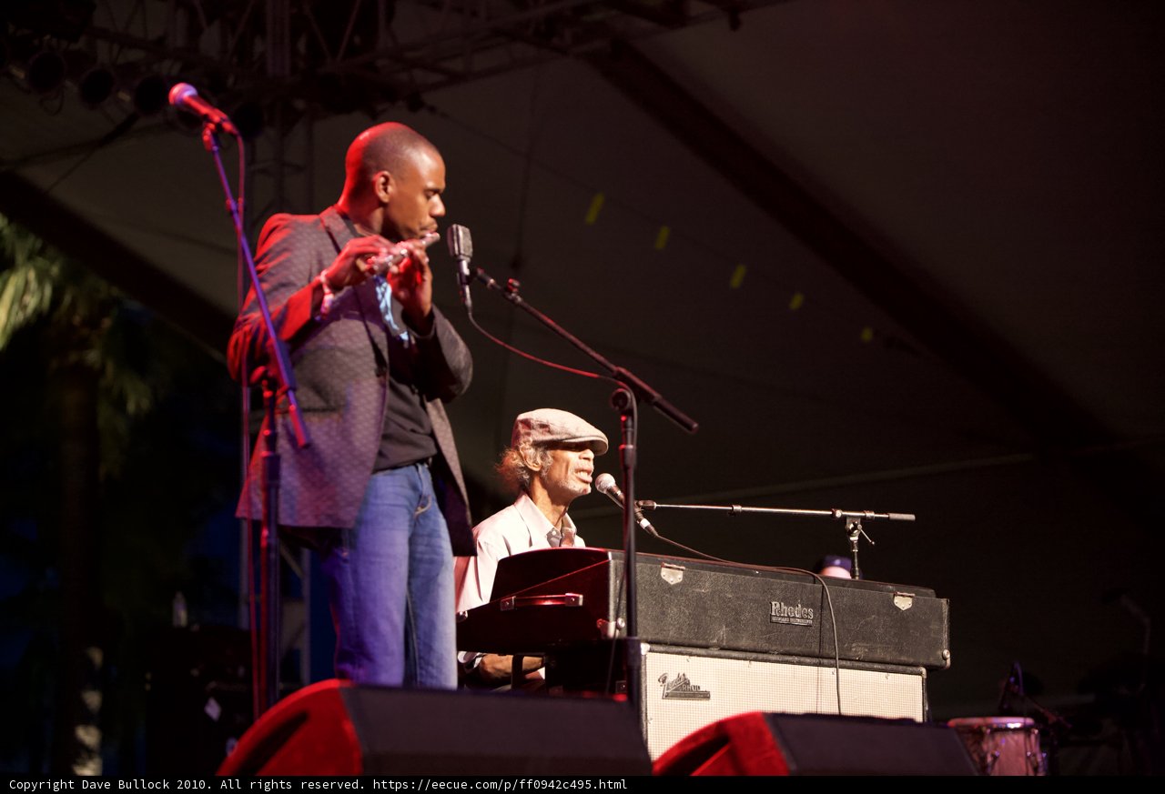 Two Men Rocking the Stage with Microphones