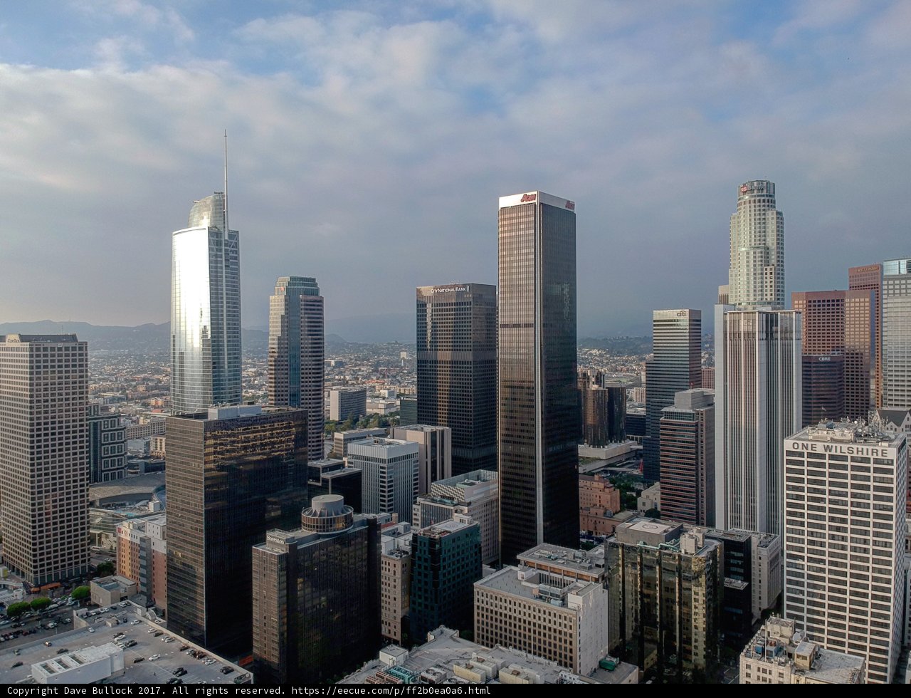 Los Angeles City Skyline from Above