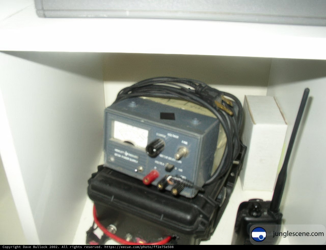 Old-School Electronics on a Shelf