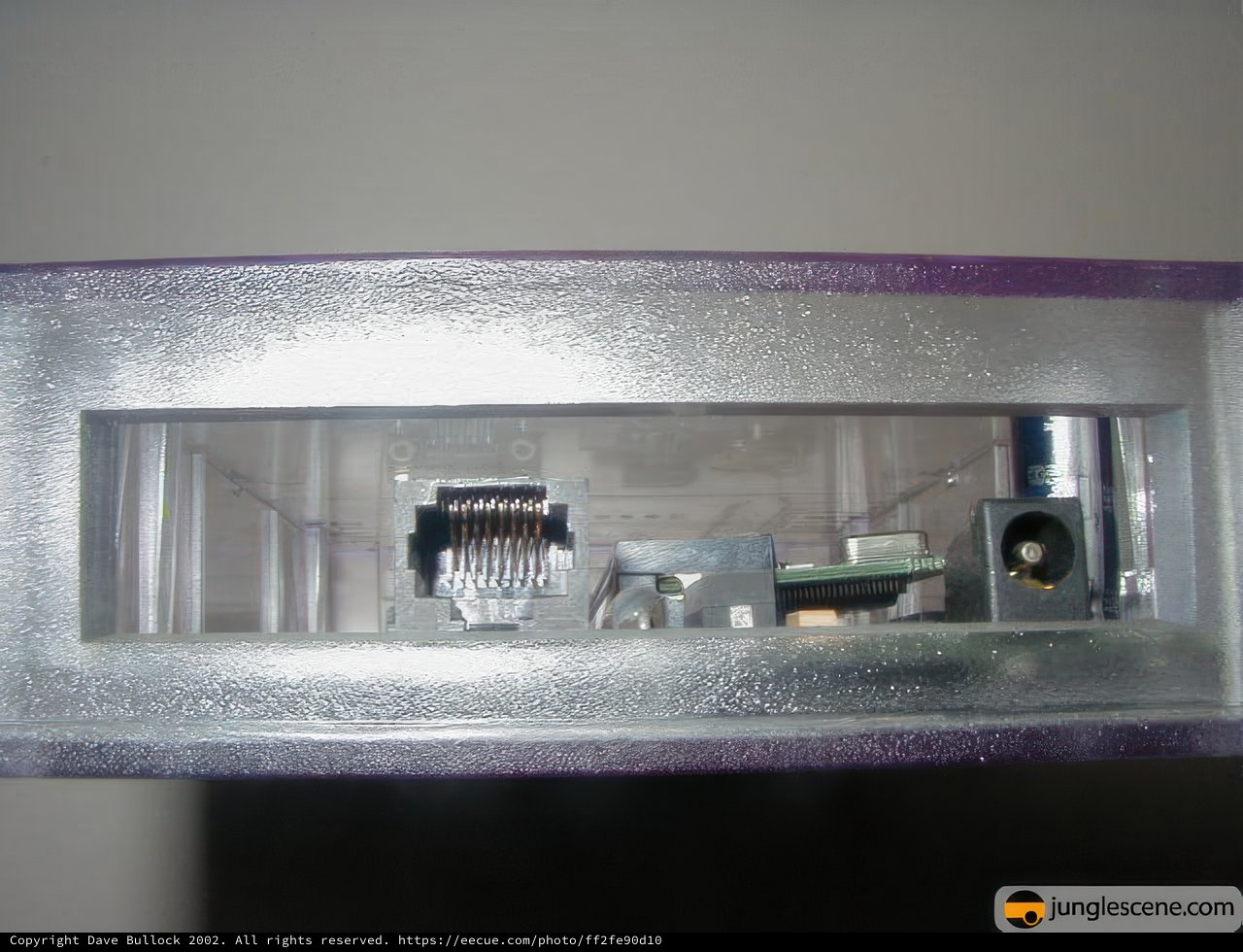 Purple Computer Housing with Small Computer Inside
