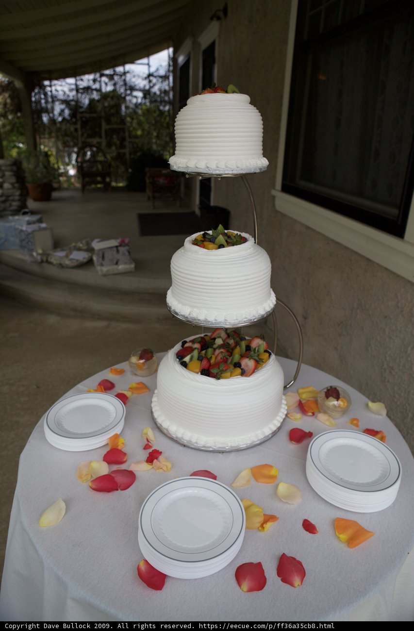 Three-Tiered Wedding Cake
