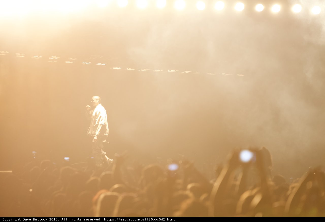 Kanye West Striding on Stage