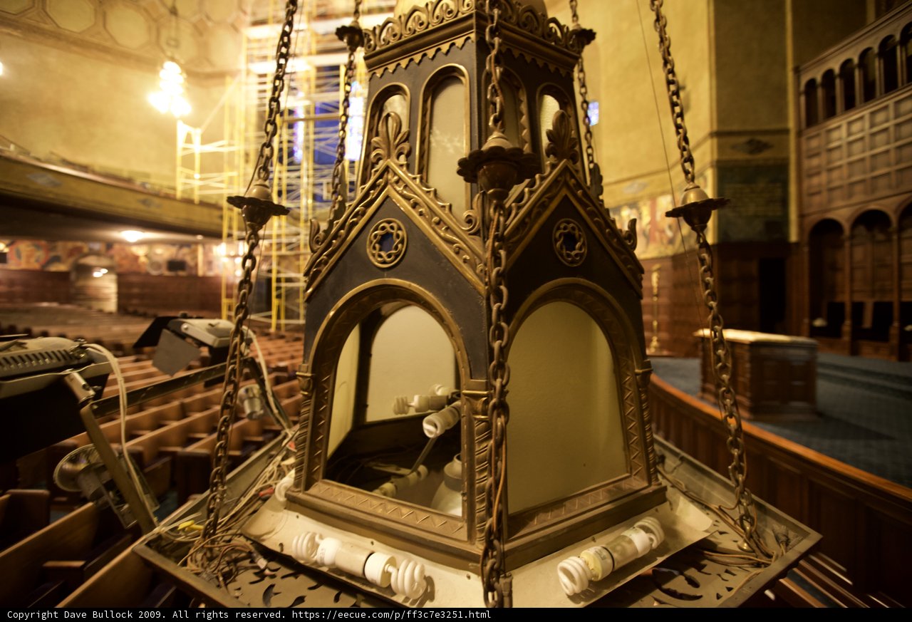 The Magnificent Chandelier of the Temple of Israel