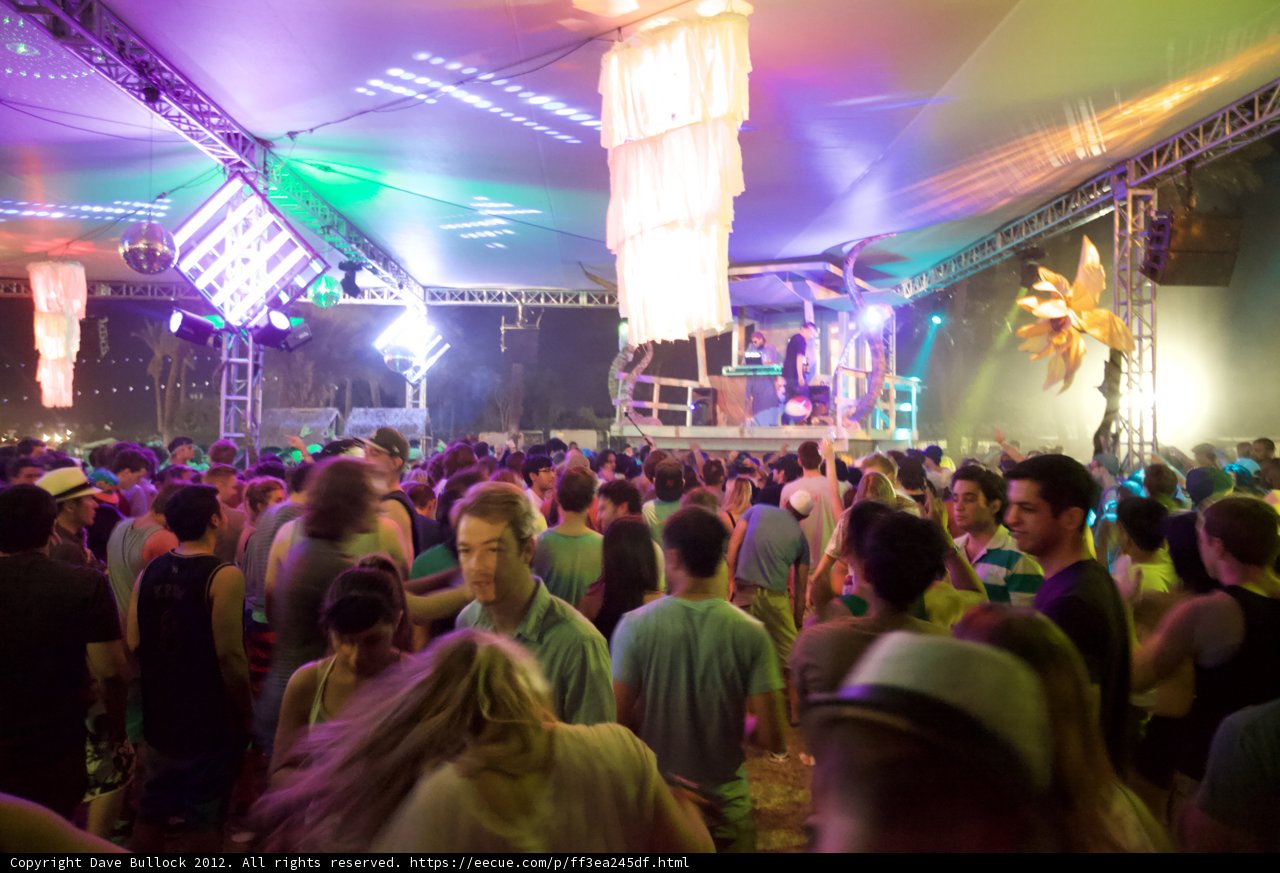 Urban Nightlife at Coachella Music Festival