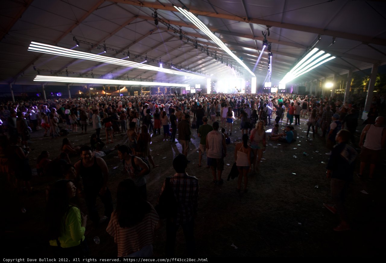 Urban Nightlife at Coachella Music Festival