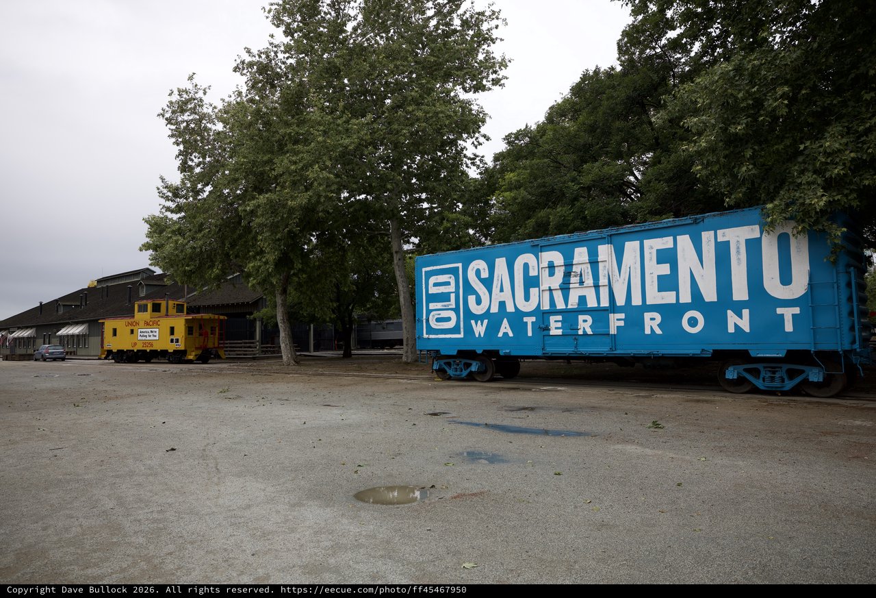 Old Sacramento Waterfront Train Car Display