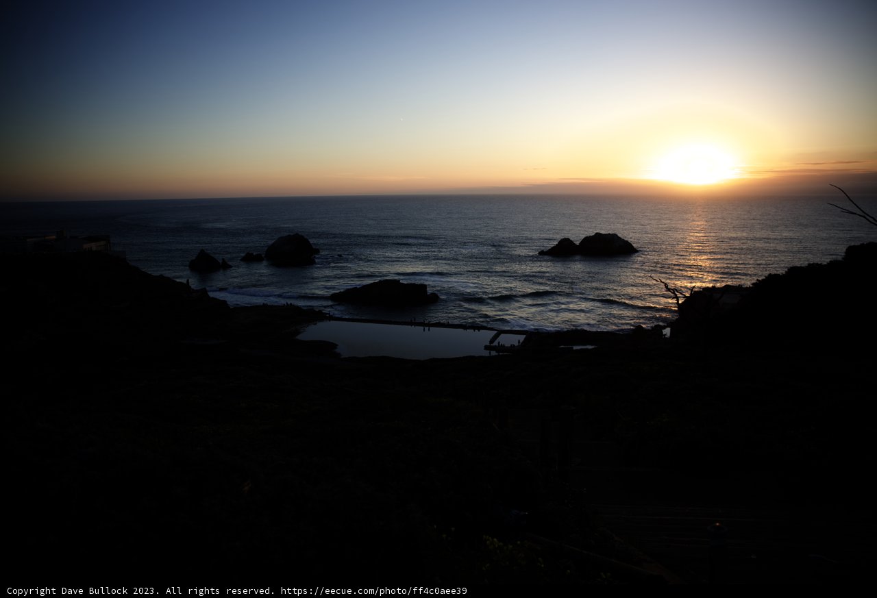 Golden Hour at Sutro Baths