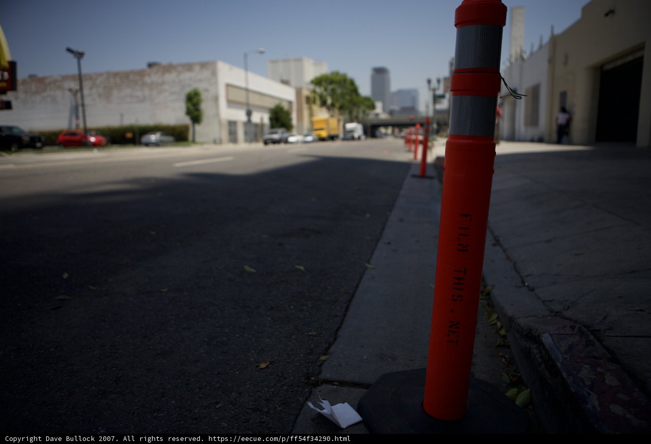 Urban Scene with Traffic Cone