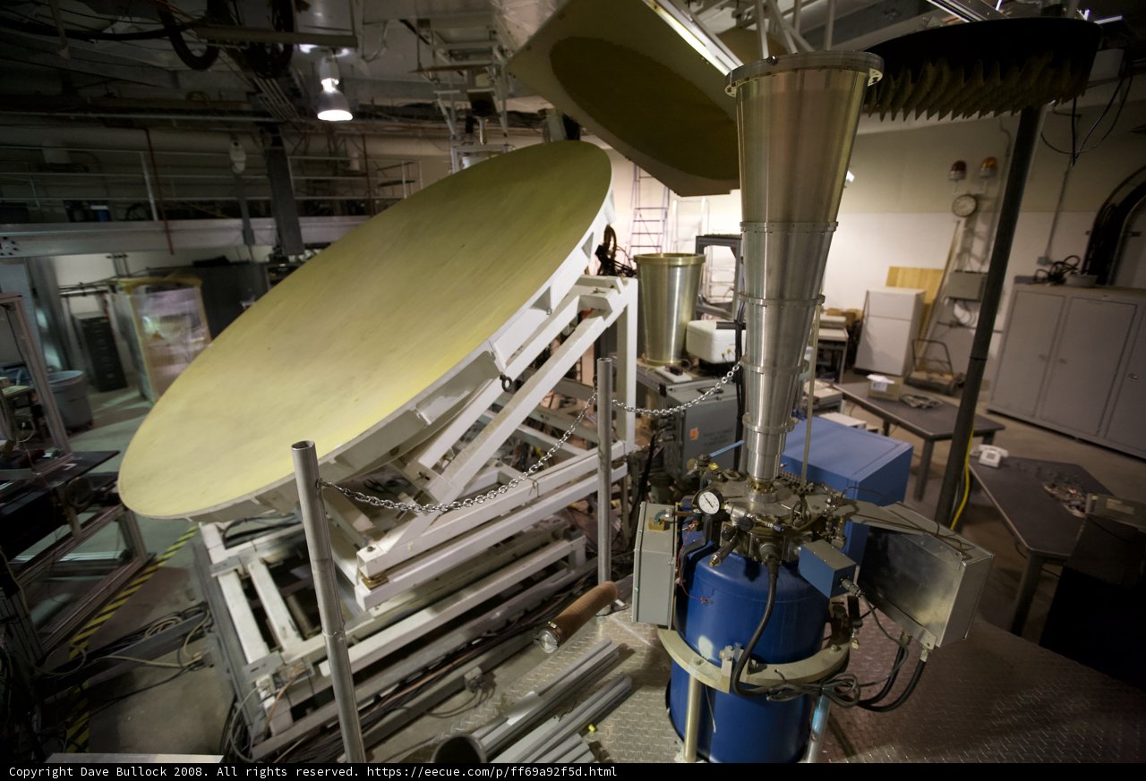 Yellow Object on Machine in Factory