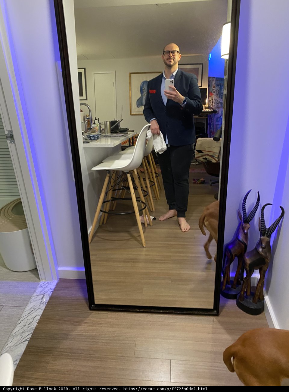 Selfie in the Stylish Dressing Room