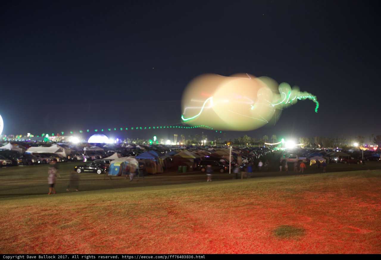 Blurry Night Crowd at Coachella 2017
