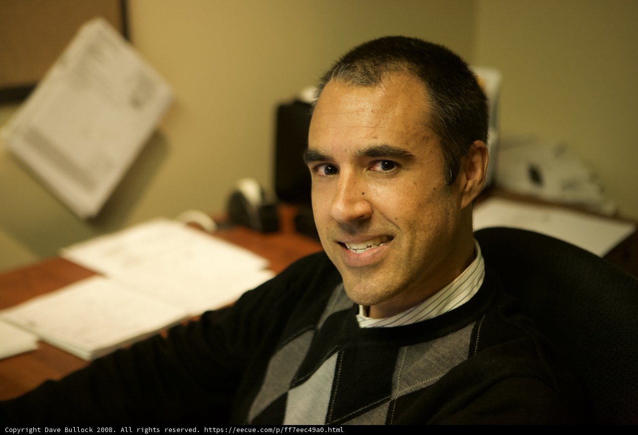 A Happy Man at the Desk