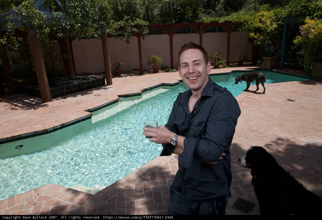 Poolside Conversation