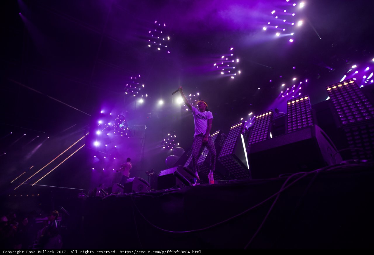 Rocking the Crowd with Purple Lights