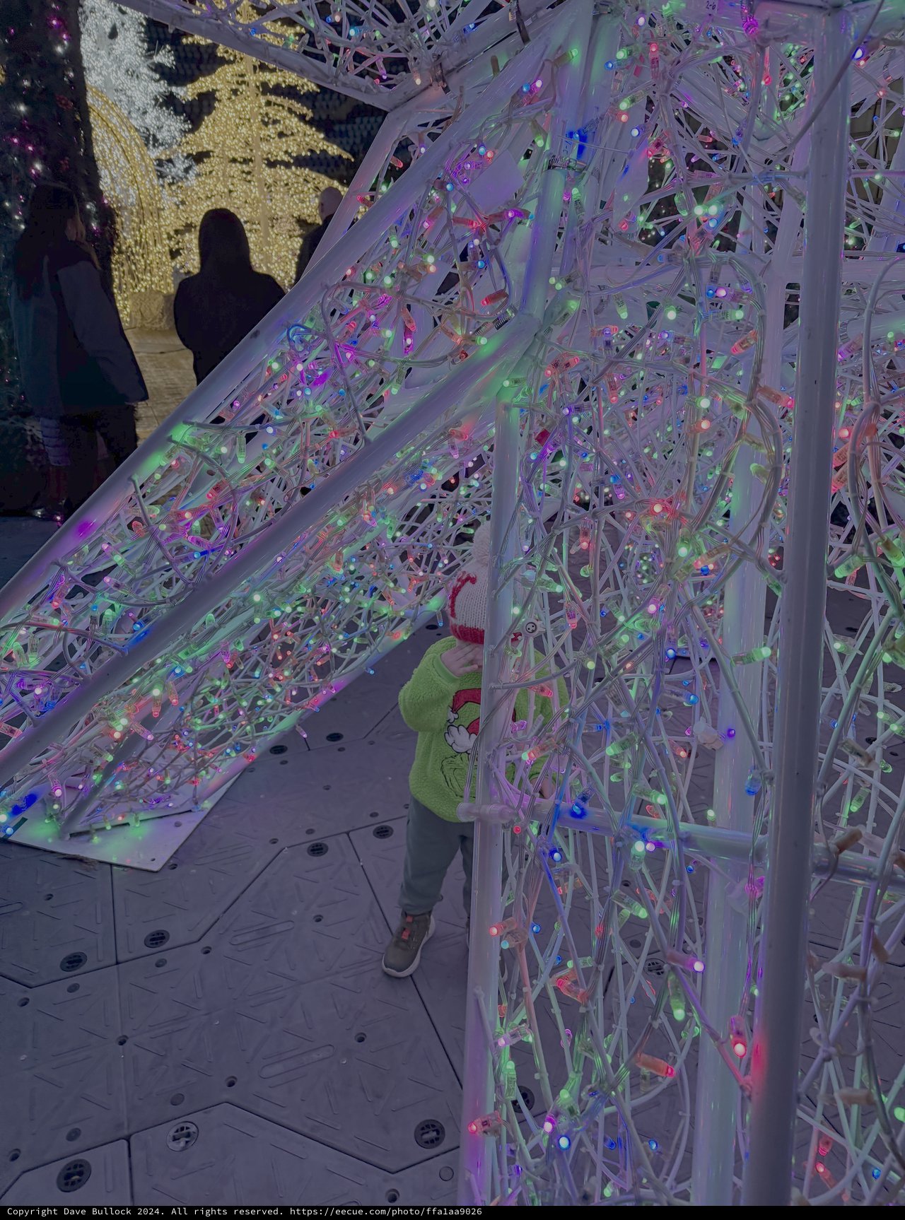 Interactive Light Installation with Visitor Silhouette