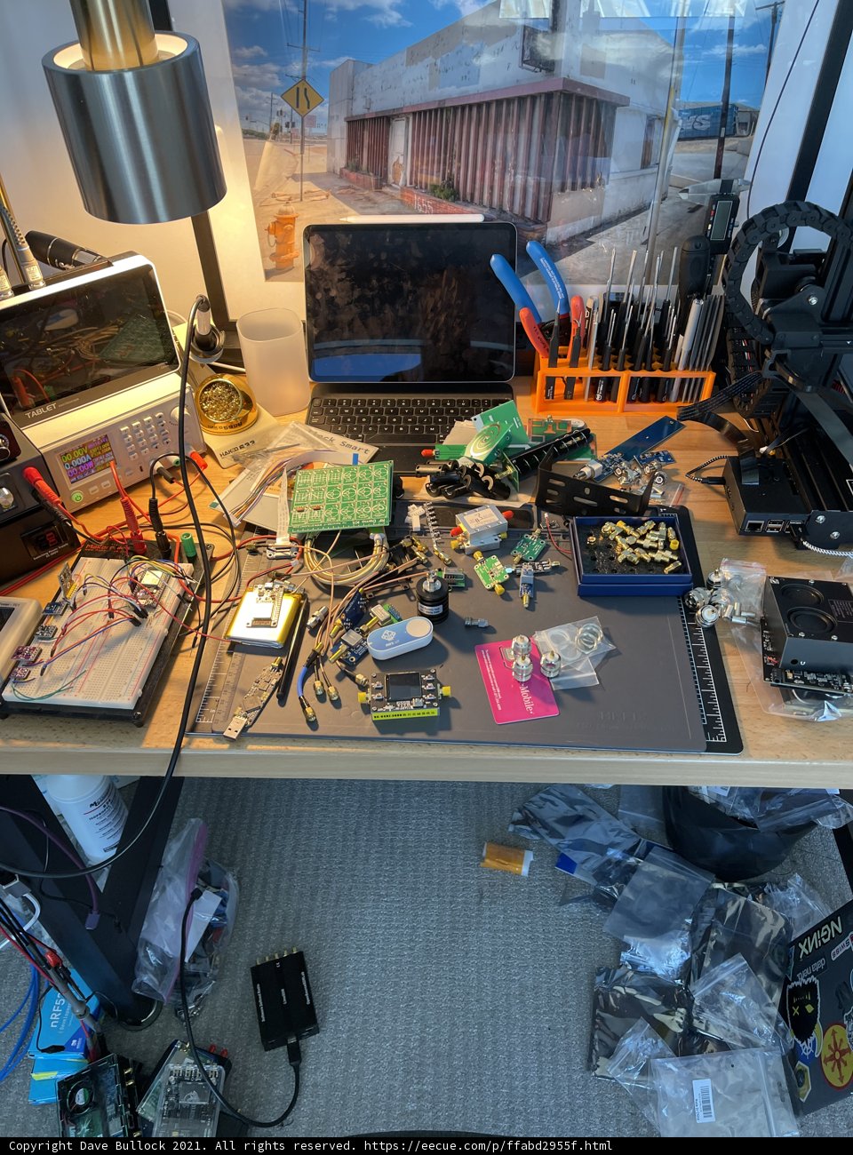 The Busy Desk of a Modern Worker