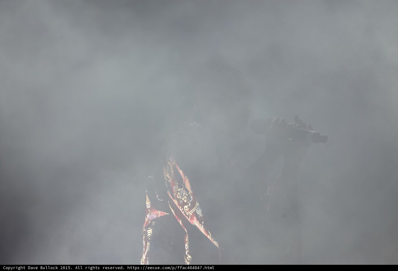 FKA twigs Abstract Extremely Heavy Haze Figure Obscured Red Brocade Kimono Microphone Hand Impressionistic