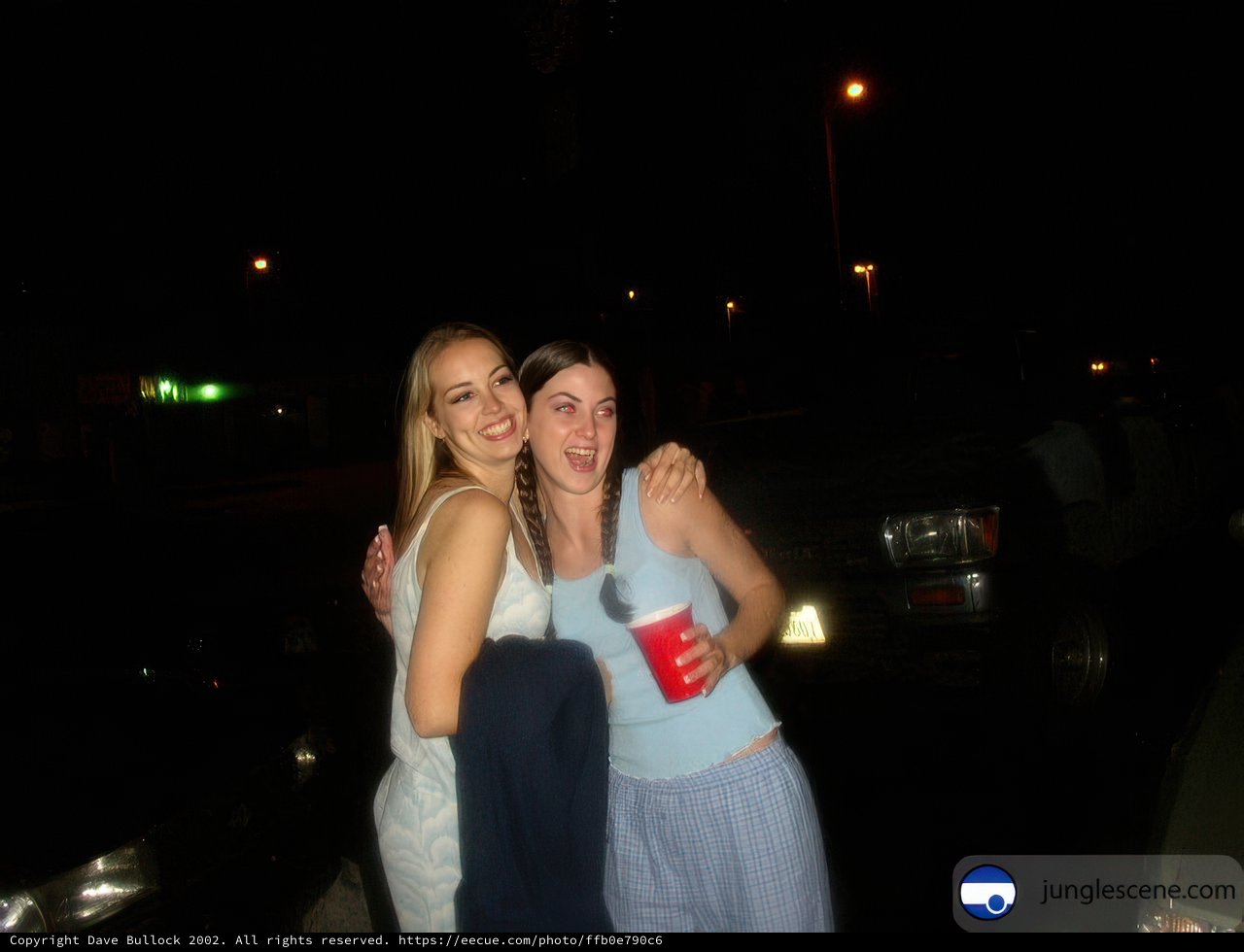Nighttime Portrait of Two Women