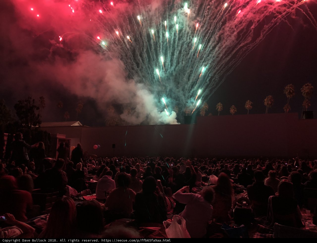 Fireworks Display Lights Up Concert Crowd