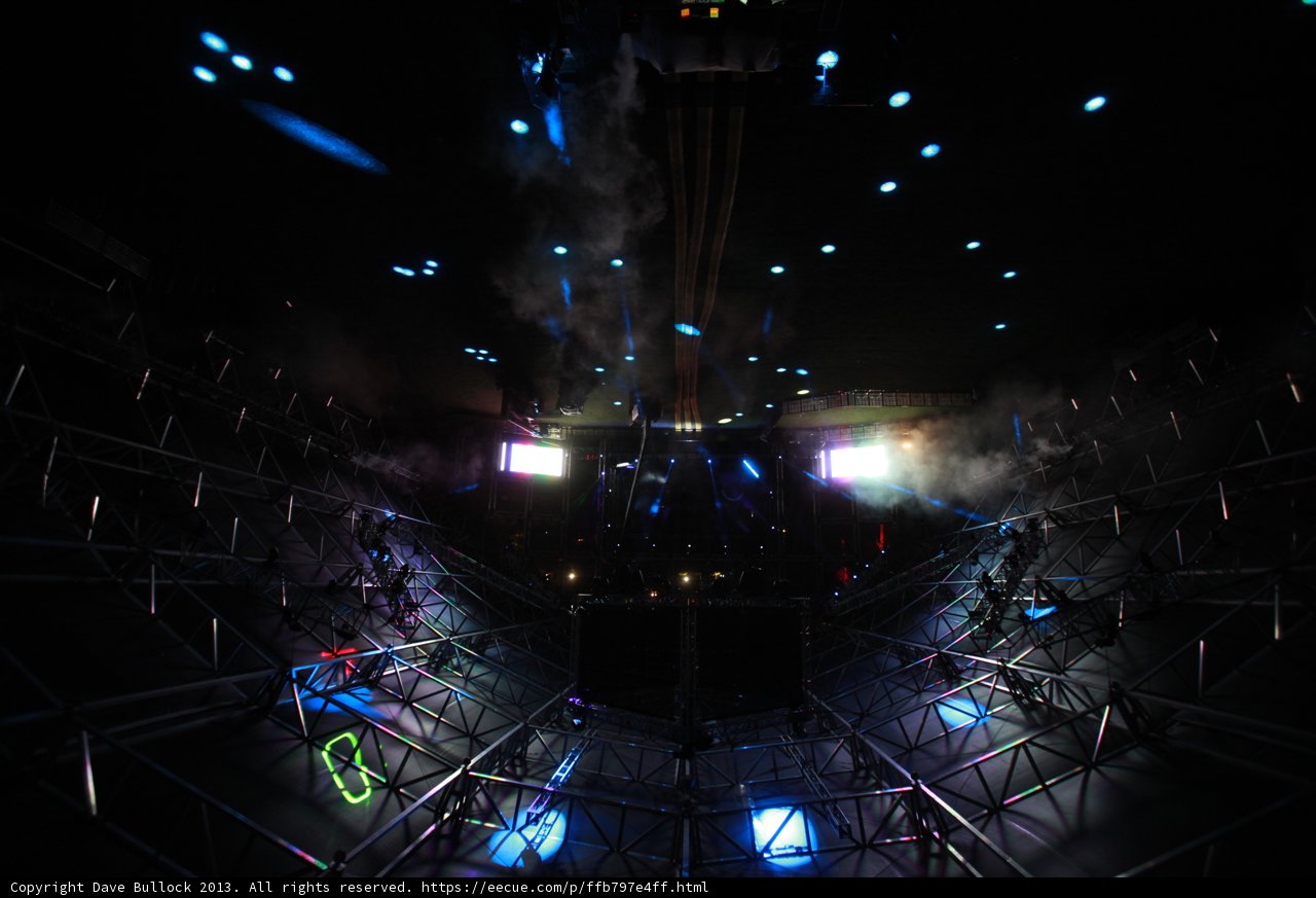 Lights and Smoke Stage View
