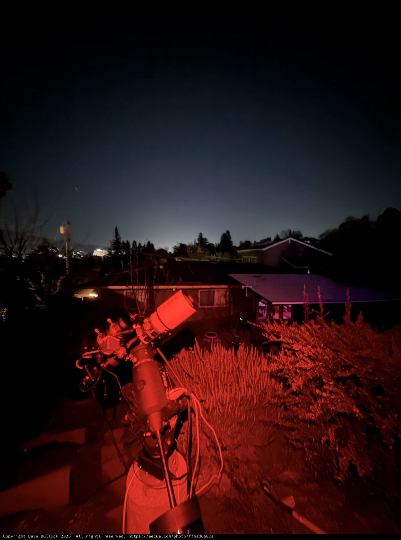 Backyard Observatory Under Twilight Skies