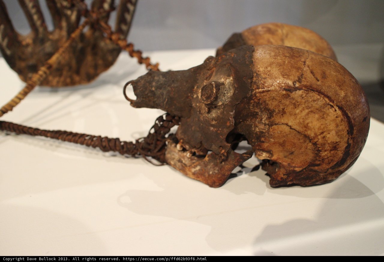 Rusty Skull with Chains