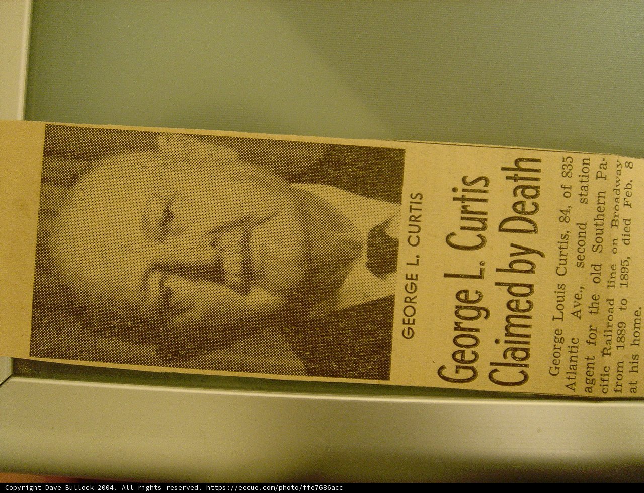 The Face of George L Crist