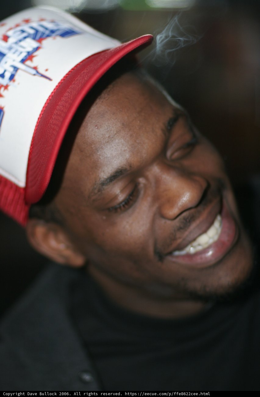 Happy Man in Baseball Cap
