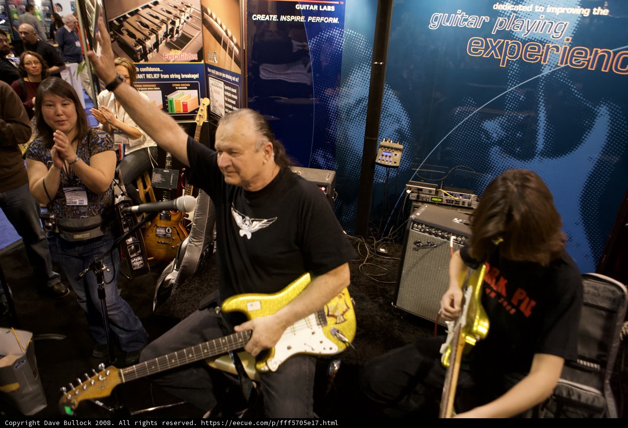 Dick Dale Rocks the Crowd with His Electric Guitar