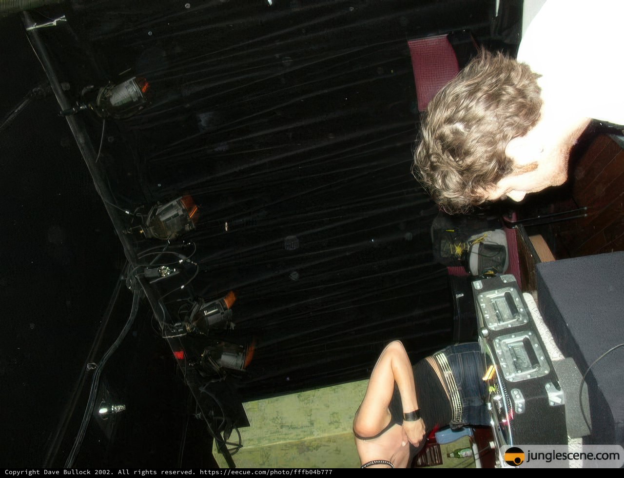 Dark Room DJ Mixing Performance
