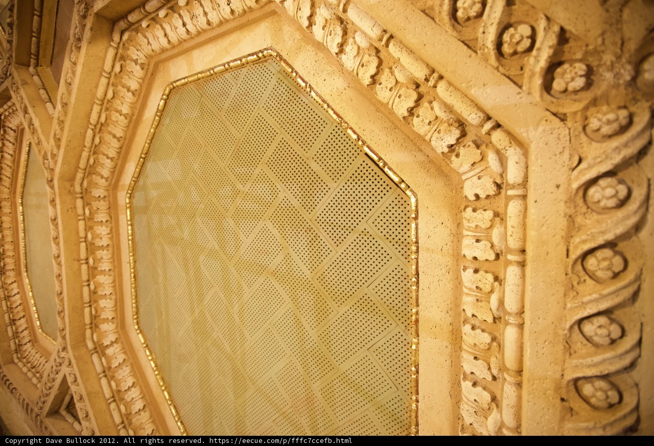 The Opulent Ceiling of the Grand Ballroom at the Grand Hotel