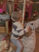 Motion Blur Captures Bustling Market Scene