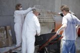 White-suited Workers Backstage