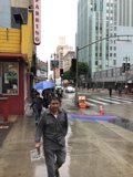 A Rainy Day Walk in Los Angeles