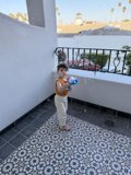 Bubble Play on a Santa Barbara Balcony