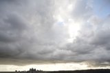 City Skyline from a Hilltop